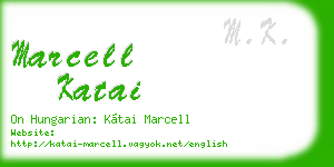 marcell katai business card