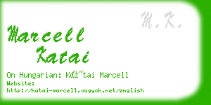 marcell katai business card